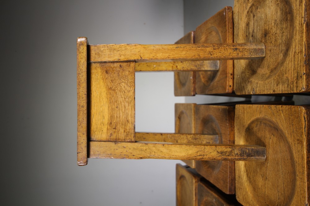 Great Set of Ten English Antique Oak Stools  View VIII