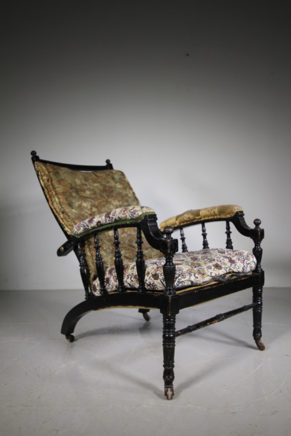 19th Century Morris & Co Antique Reclining Armchair 