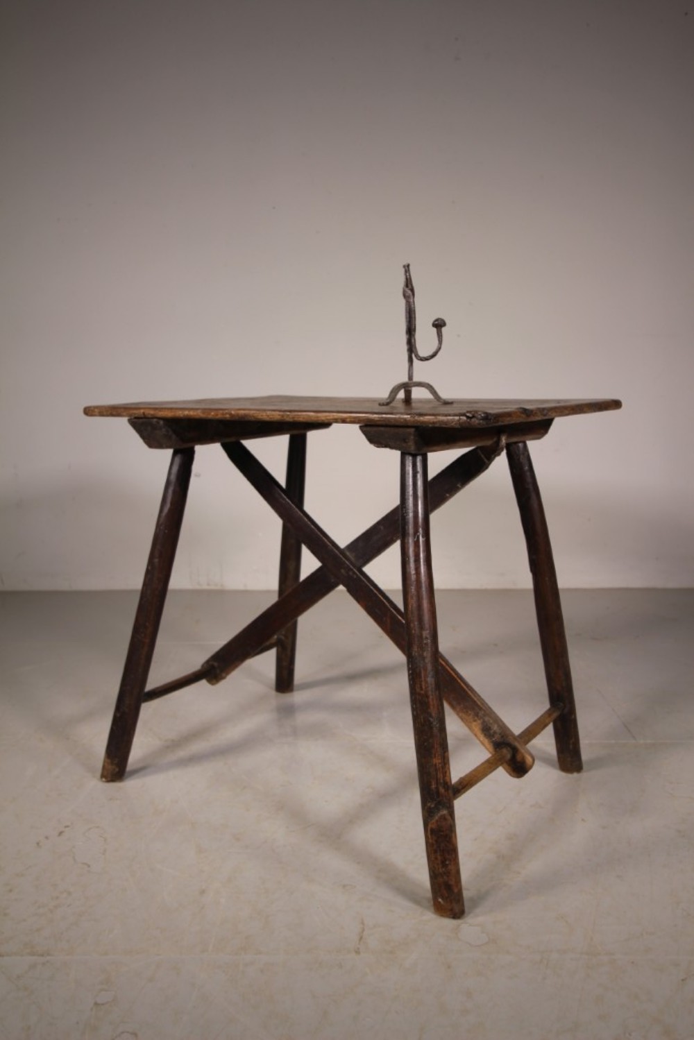 Rare English 18th Century Antique Dairy Table 