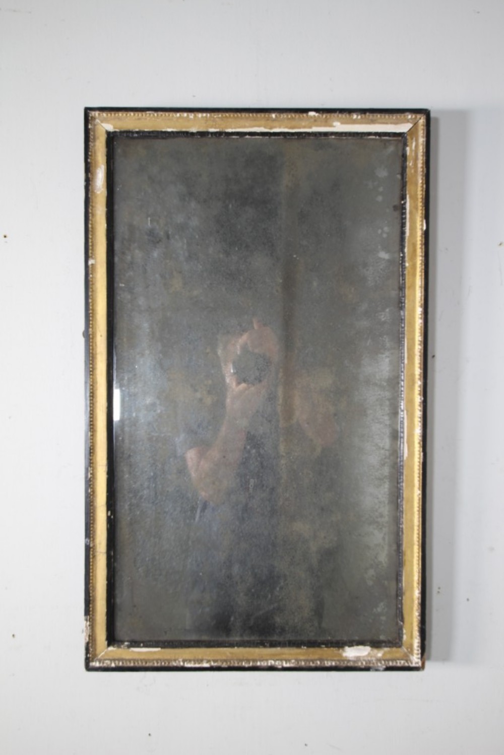 English 18th Century Antique Gilt Mirror – Mercury Plate