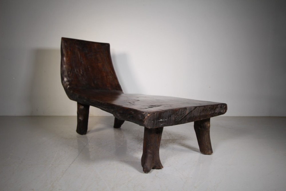Amazing Large Scale Antique Tree Bench Seat