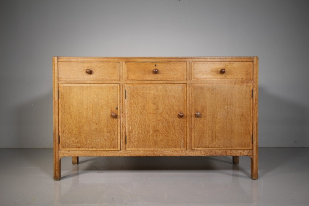 1920’s Heals of London Oak Sideboard – Labelled