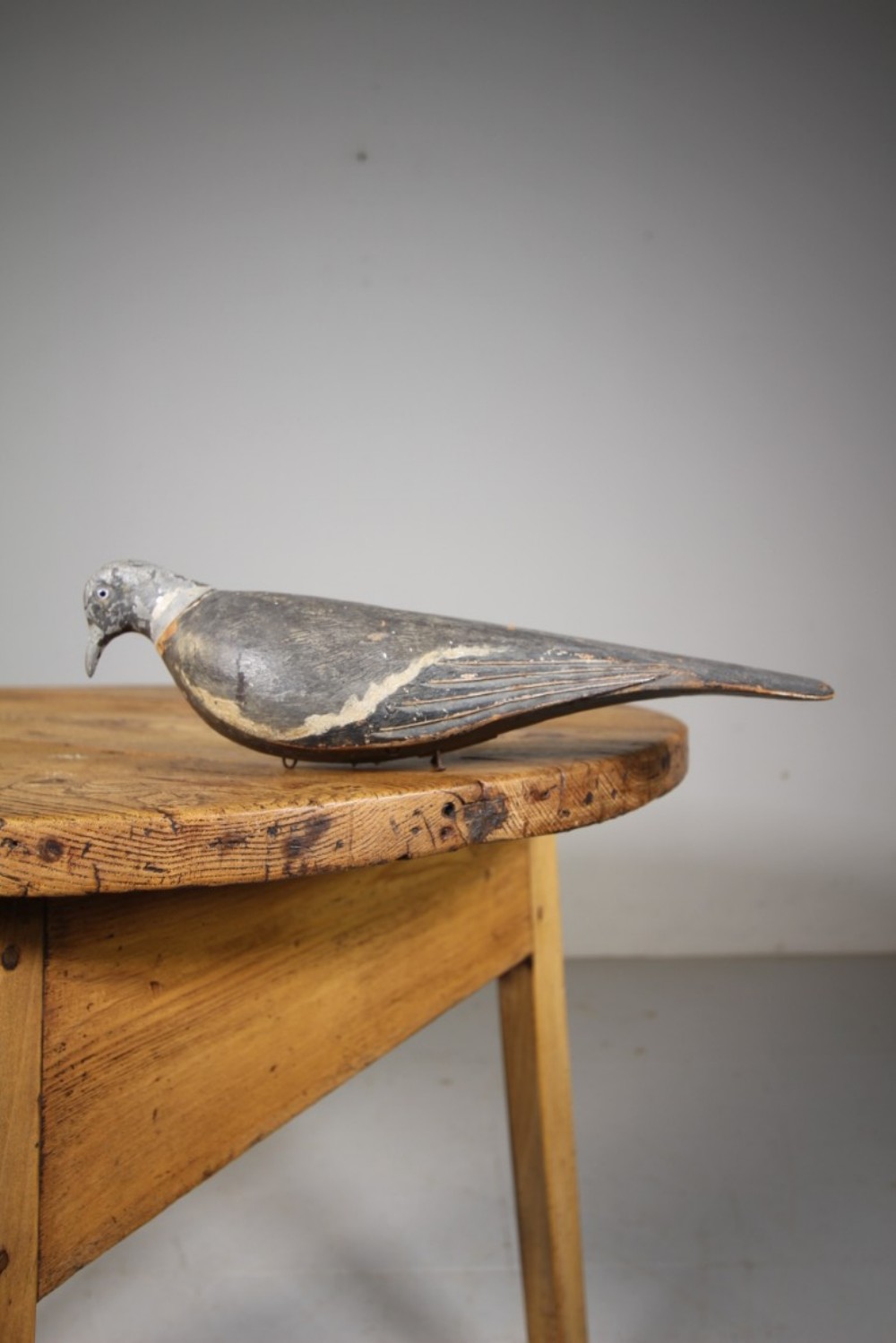 Original English 19th Century Antique Decoy Pigeon 