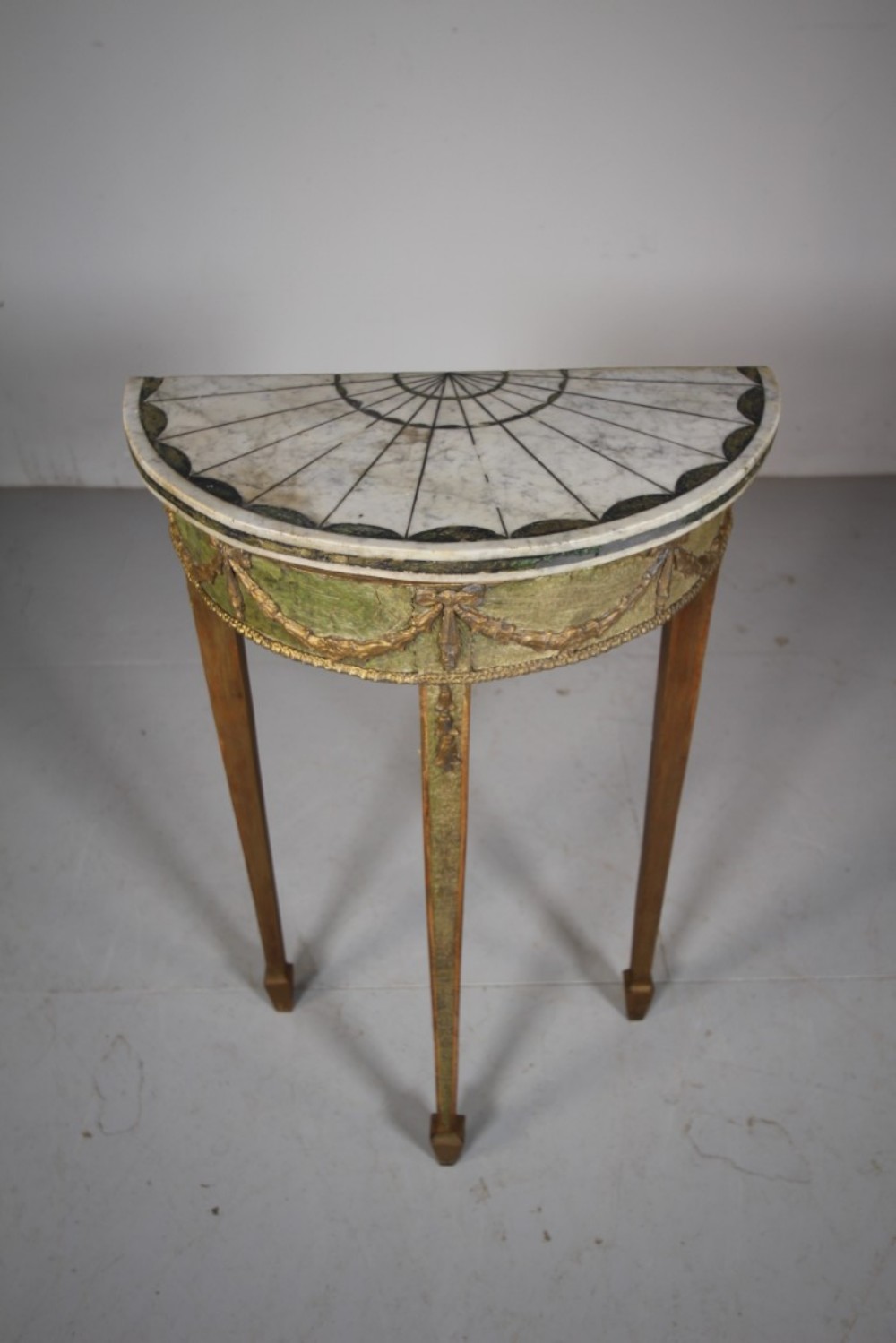 
Beautiful Regency Antique Console with Amazing Marble Top