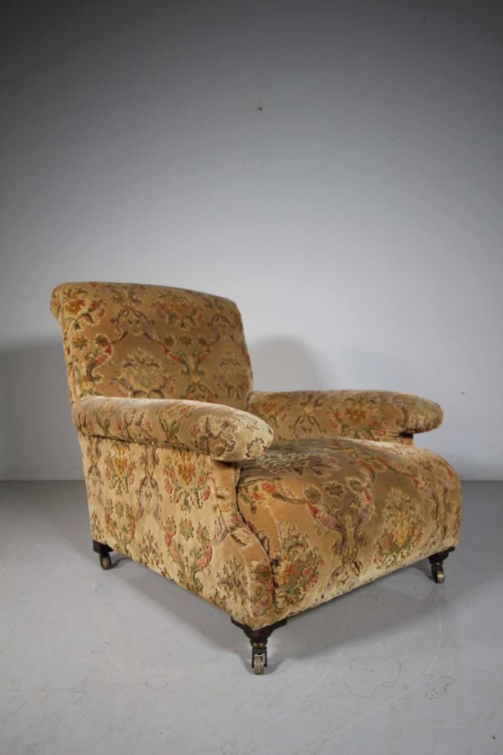 William Birch Antique Upholstered Armchair – Stamped