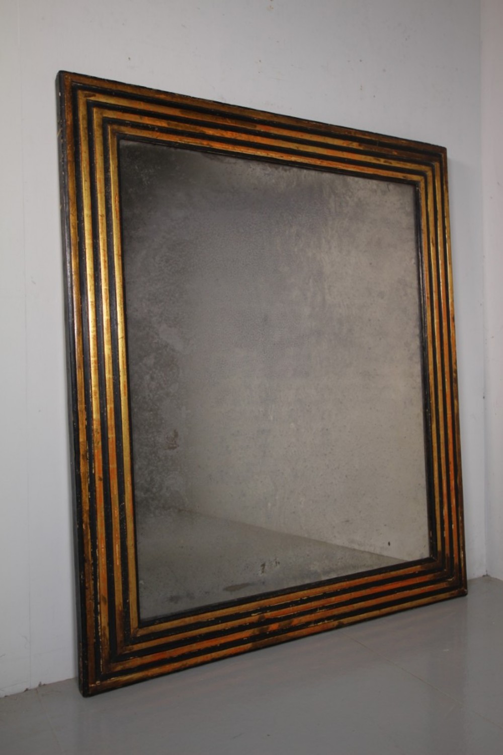 Wonderful 18th Century Antique Mercury Plate Wall Mirror 