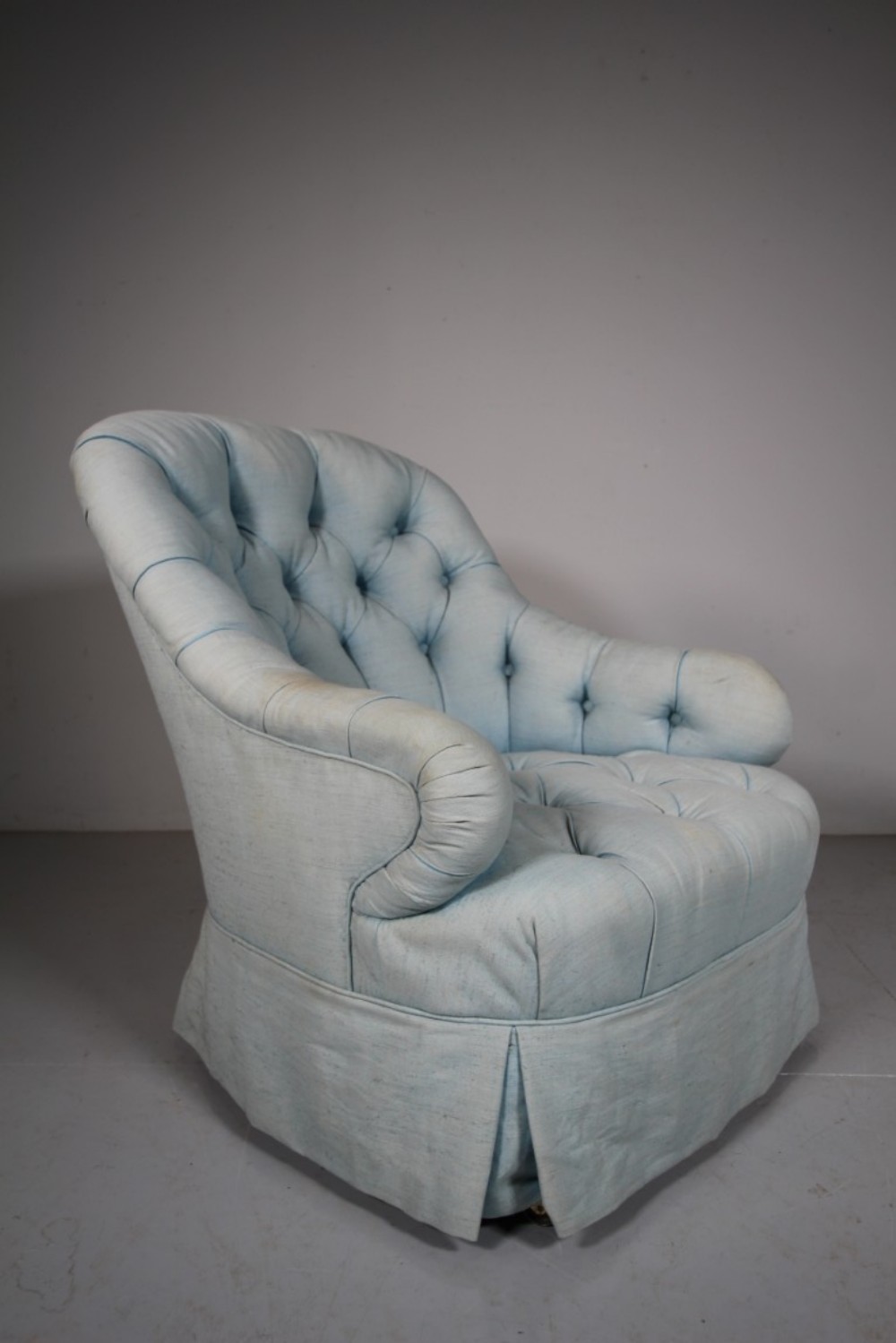 
English 19th Century Antique Upholstered Armchair