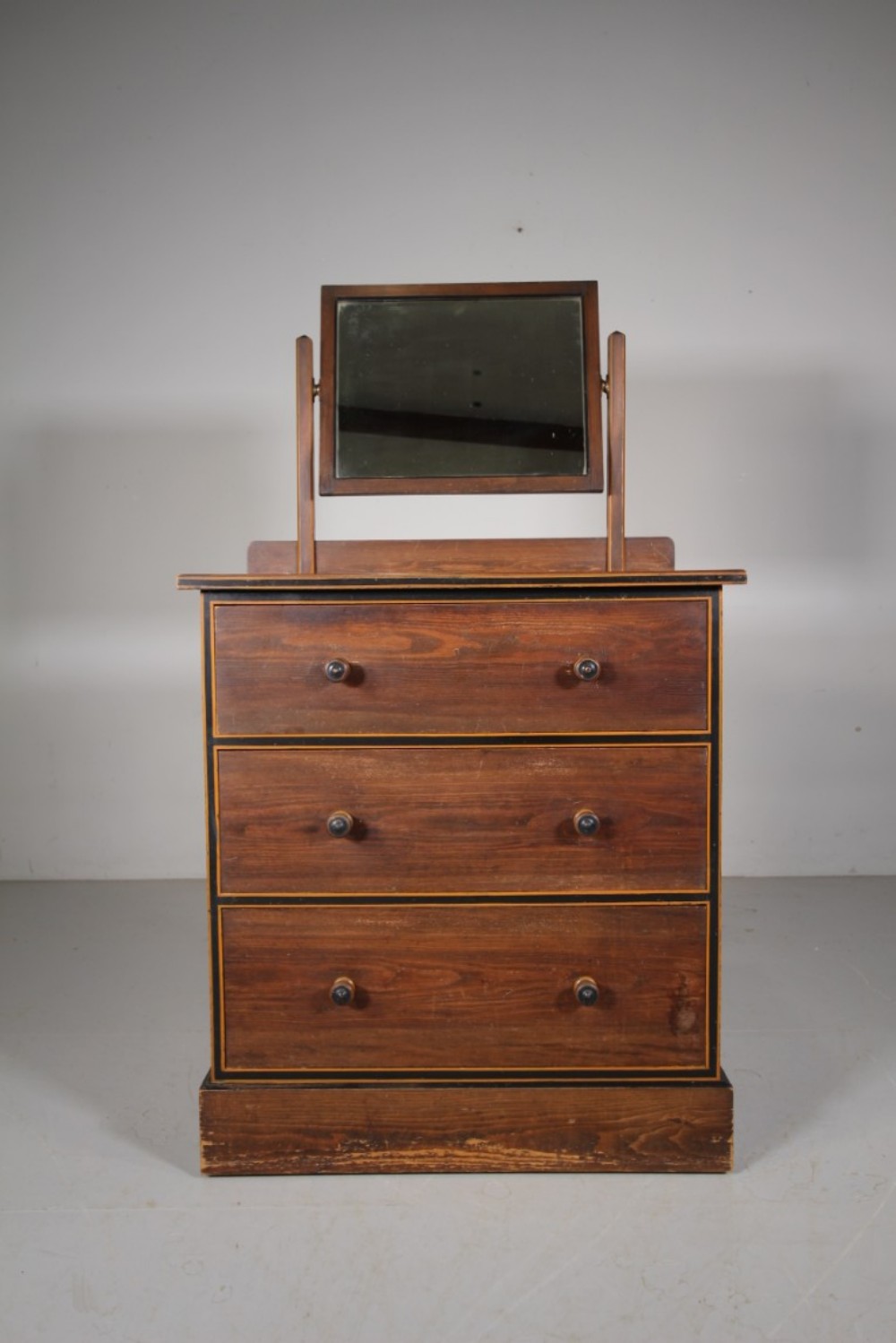 
Very Rare Early Heals Original Painted Antique Dressing Chest