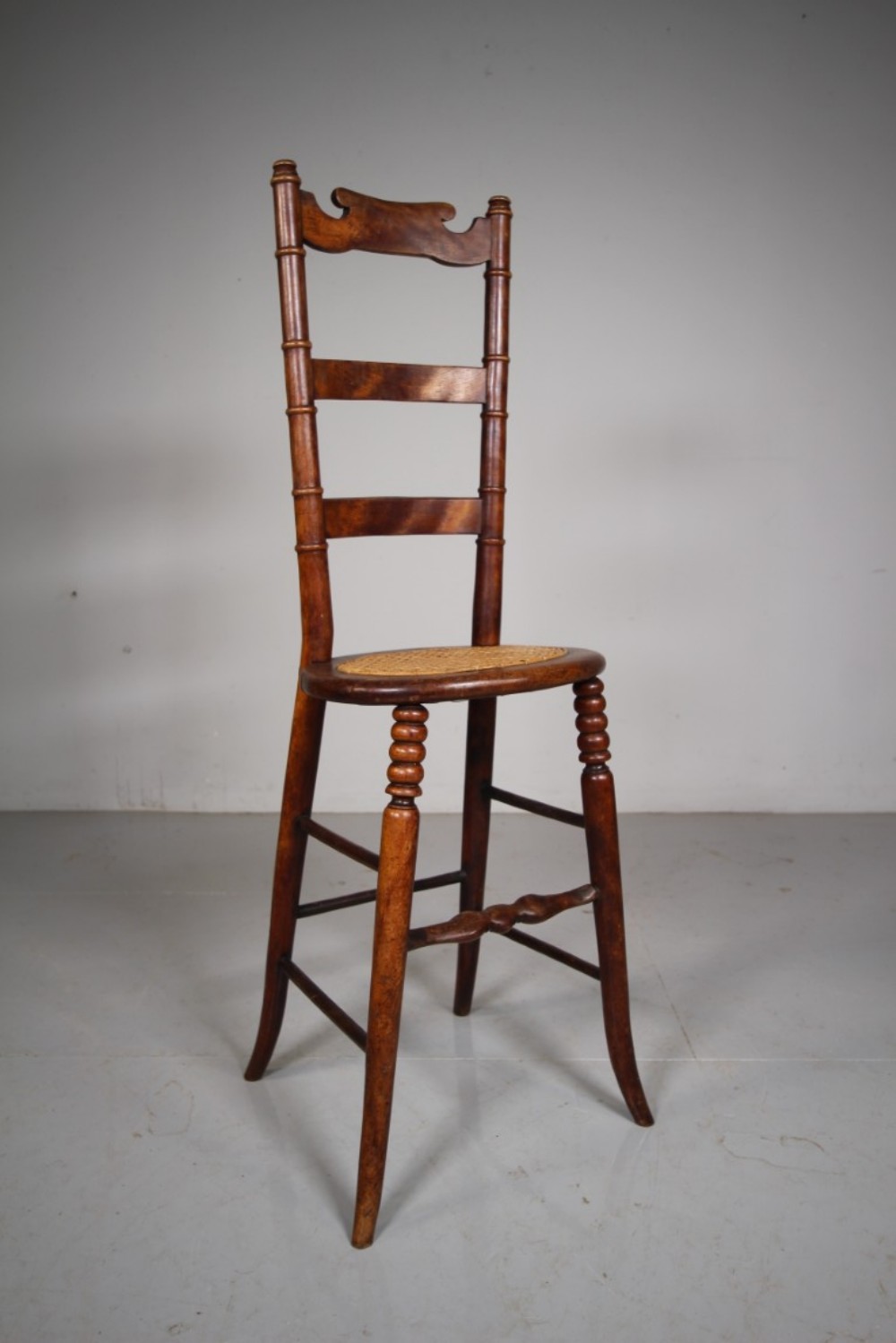 19th Century Antique Child’s Chair in Birch Wood