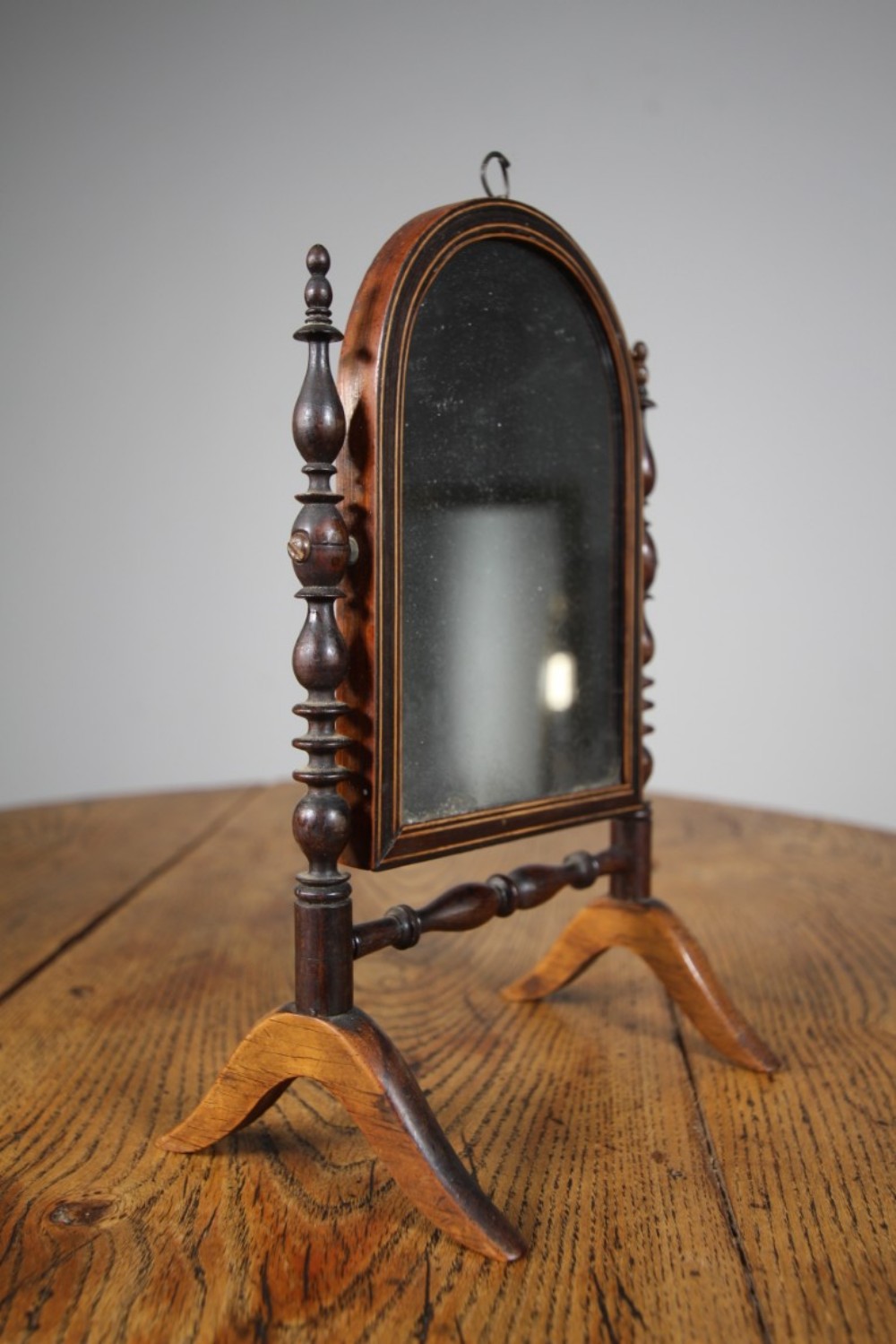 Regency Rosewood Antique Travelling Mirror 
