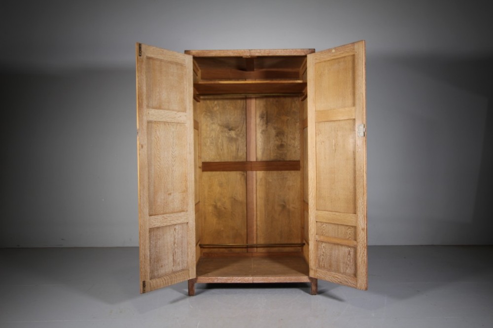 1920’s Heals of London Oak Wardrobe – Labelled
