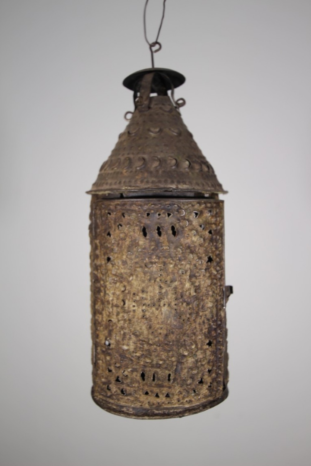 
Early 19th Century Antique Tin Thousand Eyes Lantern