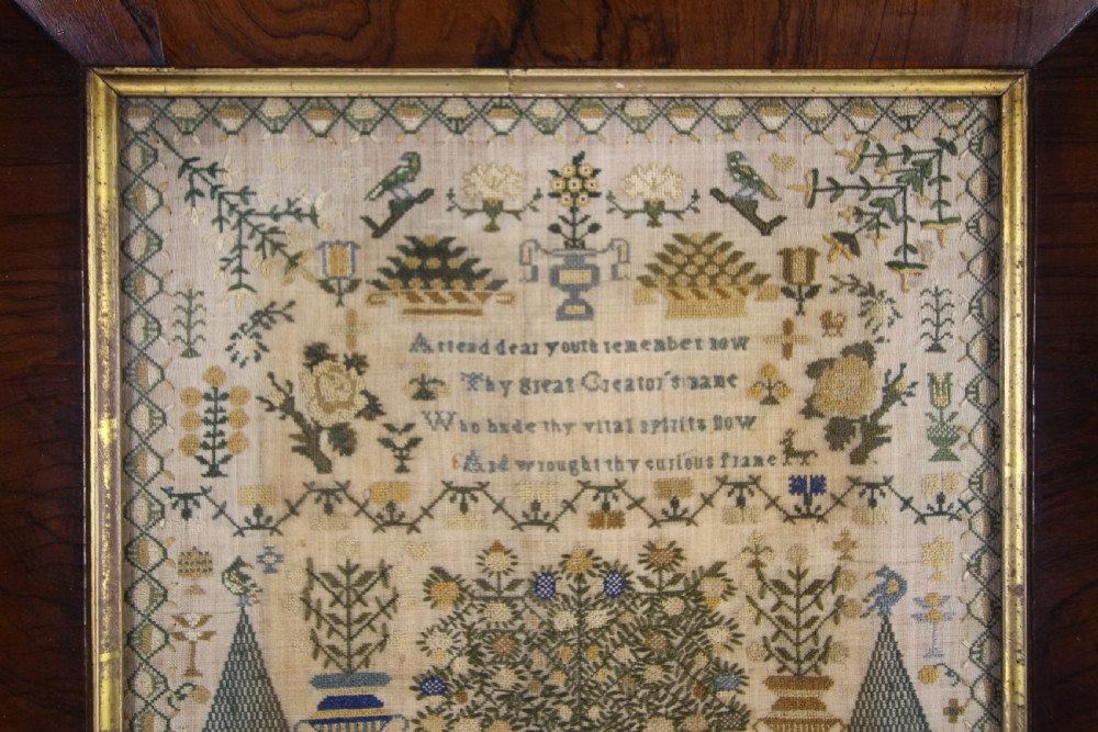 Early 19th Century Antique Needlework Sampler – Dated 1833 View IX