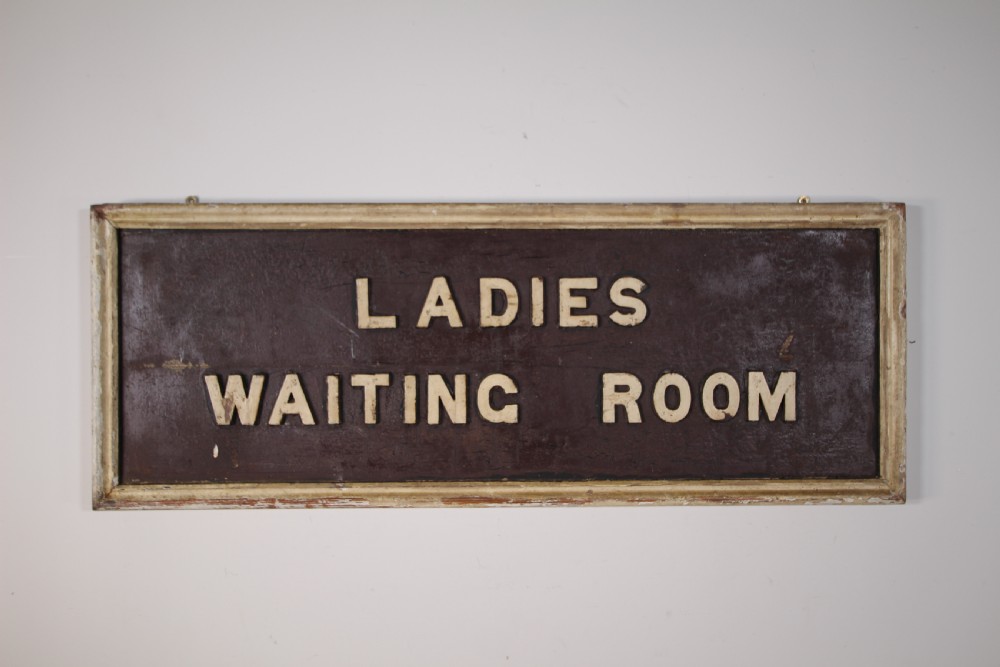 19th Century Antique Railway Sign 