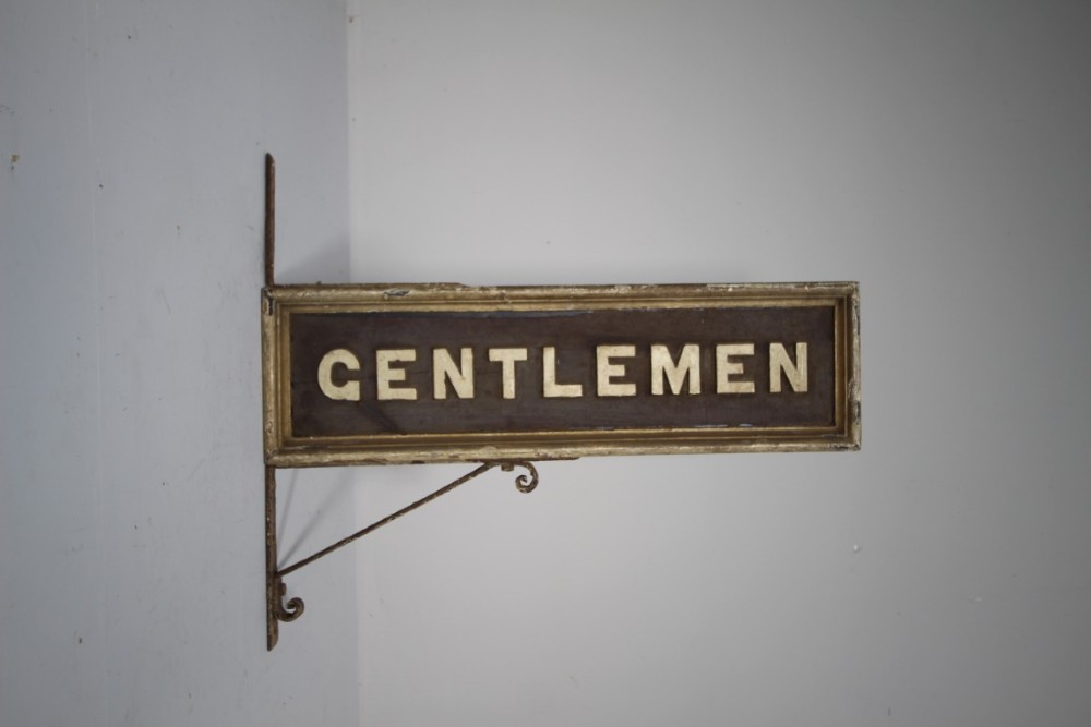 English 19th Century Antique Railway Sign