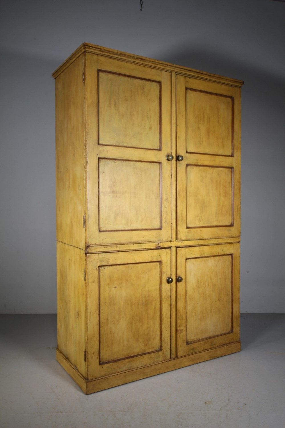 Fabulous Original Painted Pine Large Georgian Antique Cupboard