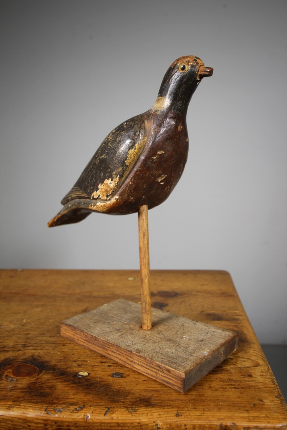 Original 19th Century English Antique Decoy Pigeon