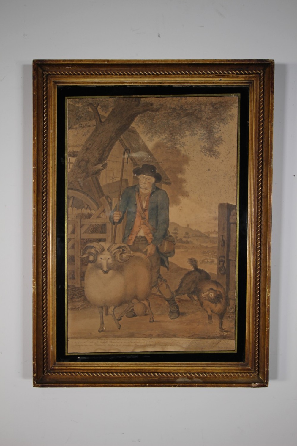18th Century Valentine Green Antique Mezzotint – The Fleece