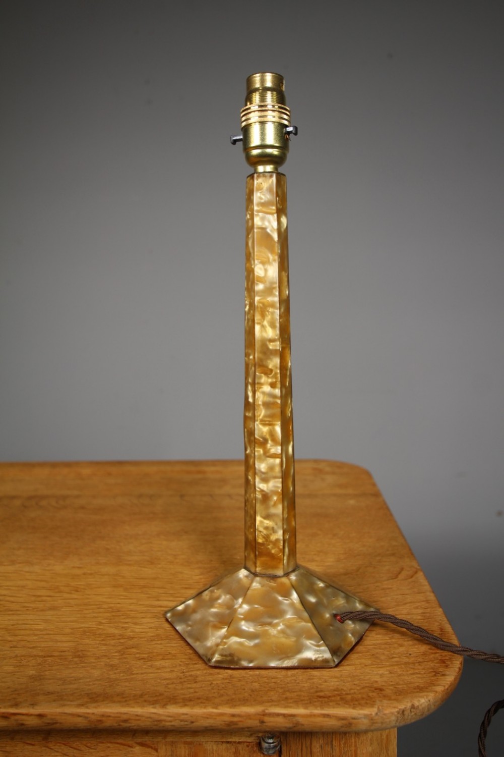 1920’s Faux Mother of Pearl Table Lamp – Rewired