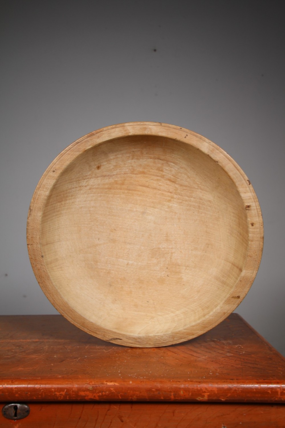 Large 19th Century Antique Sycamore Dairy Bowl 