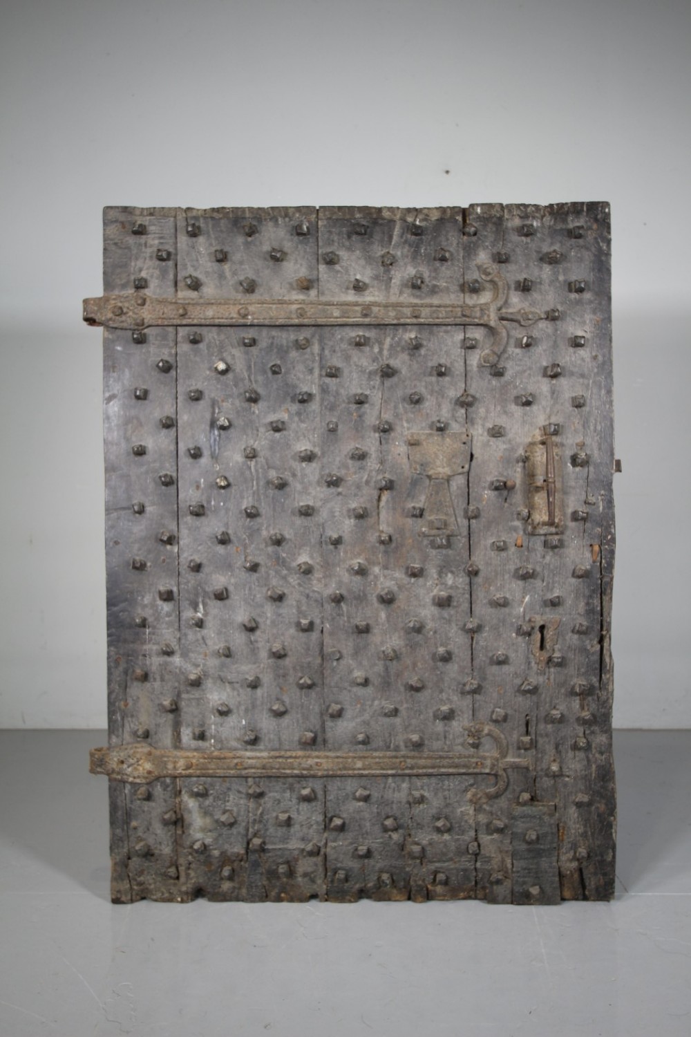 Amazing Ancient 17th Century Antique Oak Studded Door