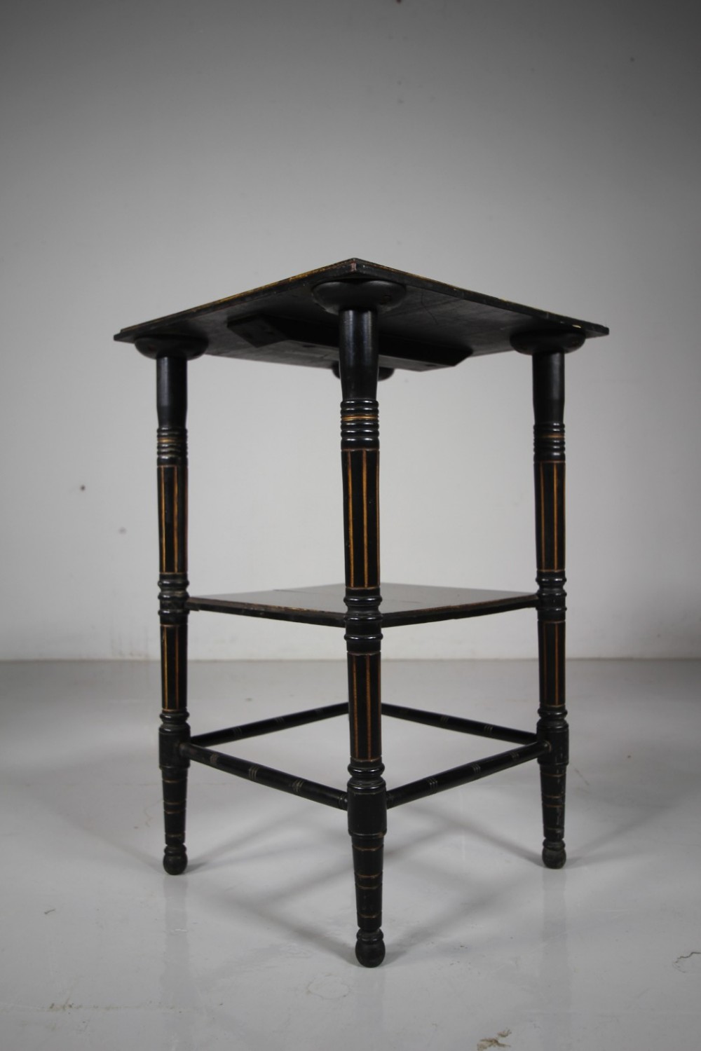 19th Century Antique Ebonised Side Table 