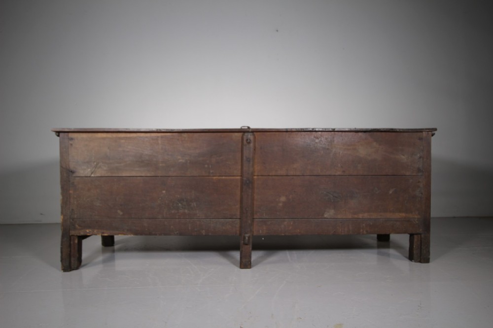 Monster Size 17th Century Antique Planked Oak Coffer from Cumbria