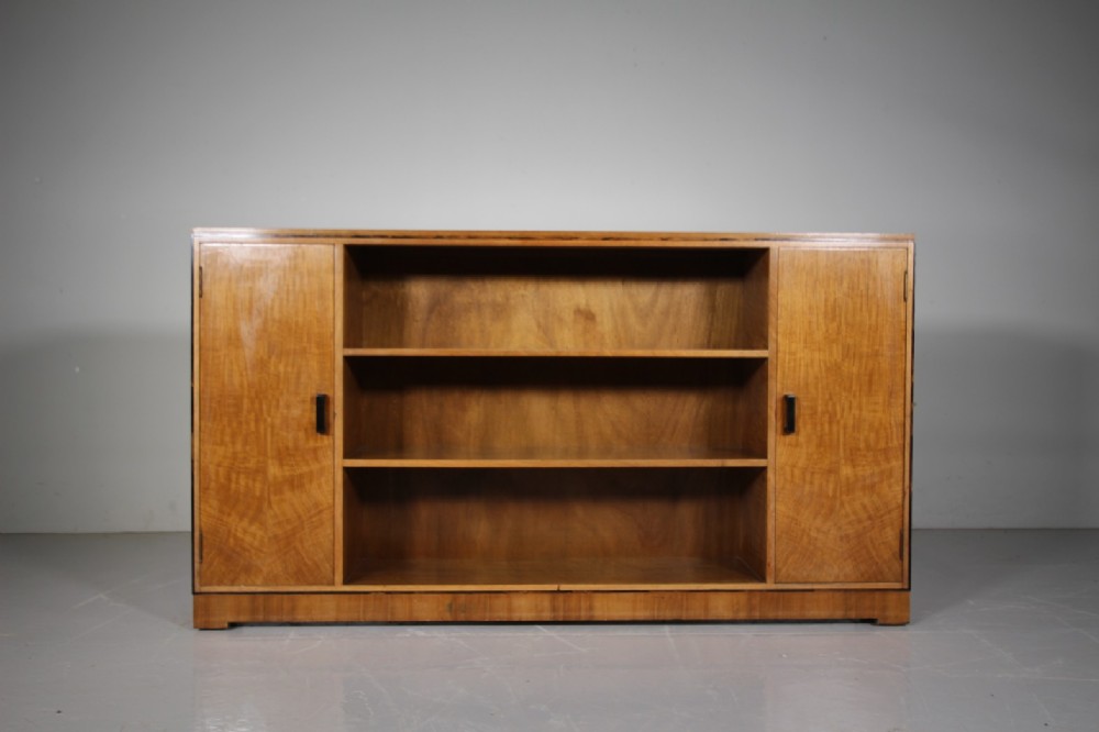 Heals 1920’s Walnut Bookcase – Labelled 
