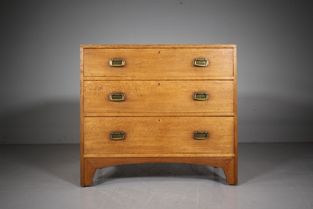 Rare Model Early Heals Antique Oak Chest of Drawers