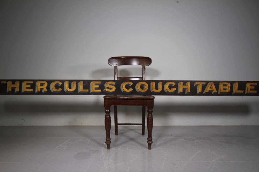 Superb Large Scale English Antique Double Sided Sweet Sign in Original Paint