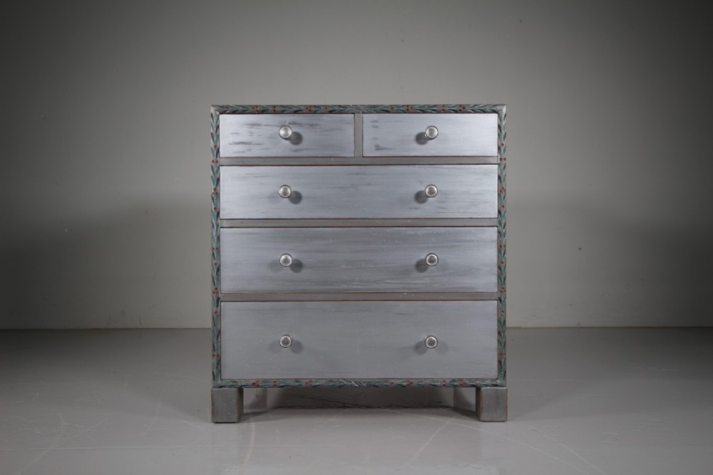 Rare Heals 1920's Chest in Silver Intended Paint.
