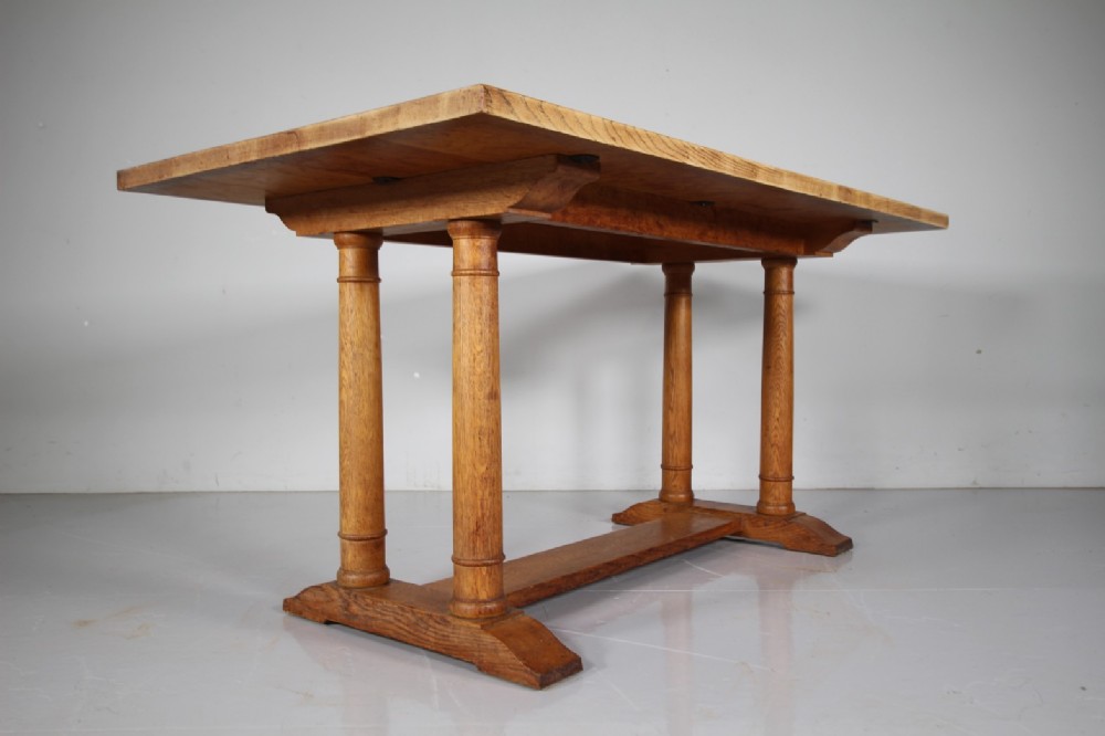 Heals Antique Oak Tilden Dining Table – Labelled