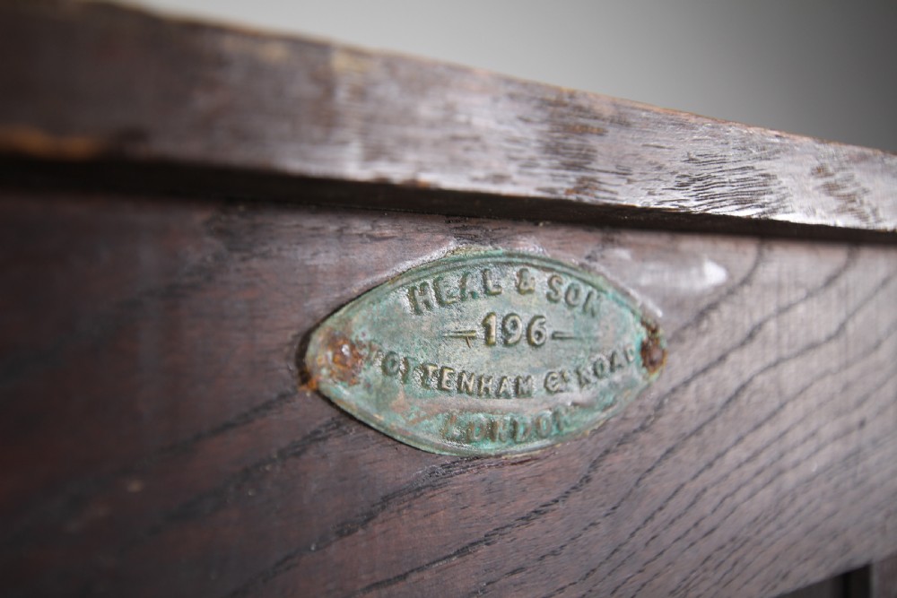 Heals Antique Oak Chest of Drawers on Stand – Labelled  View II