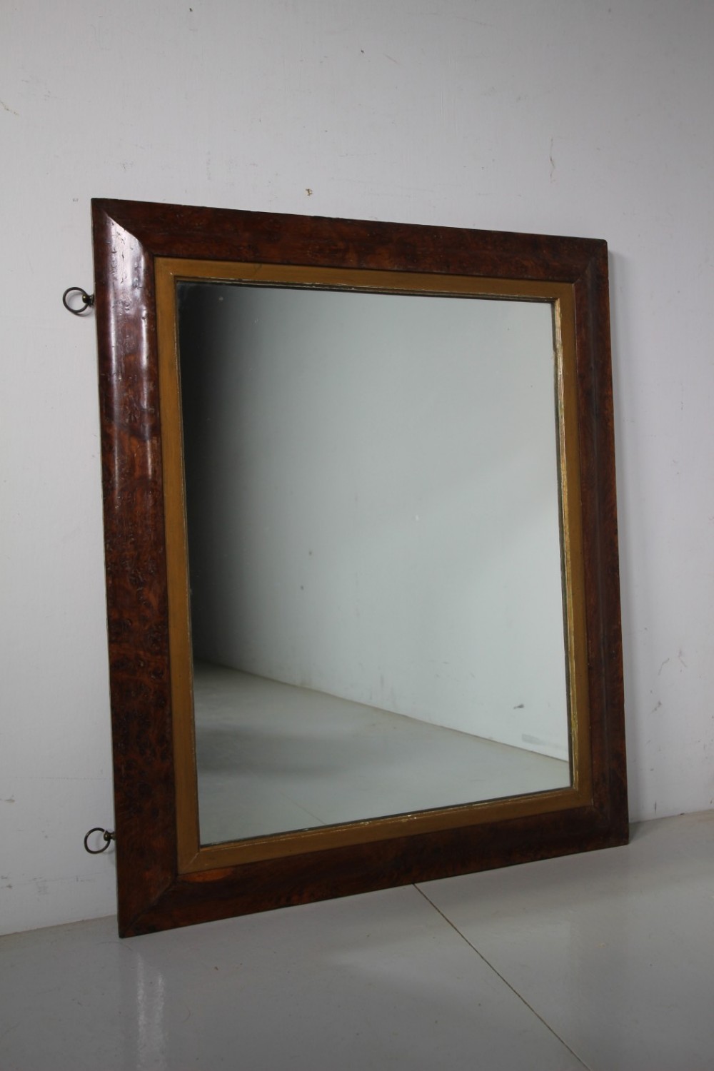 Georgian Pollard Oak Antique Wall Mirror 