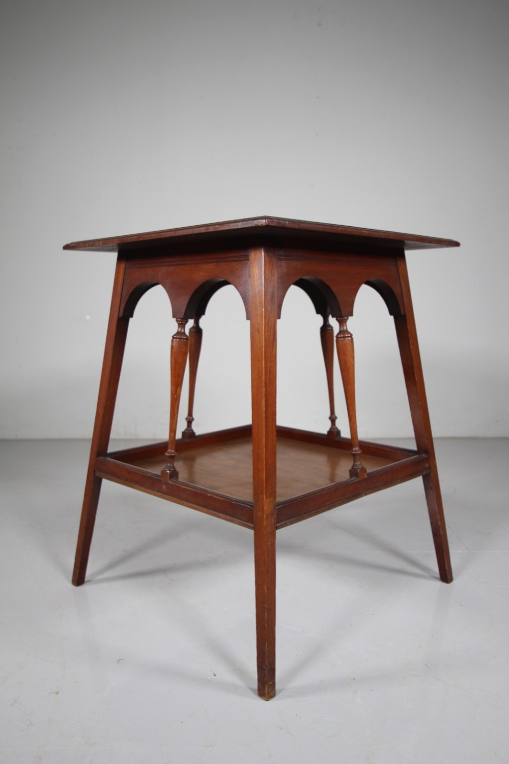 Square English 19th Century Antique Side Table