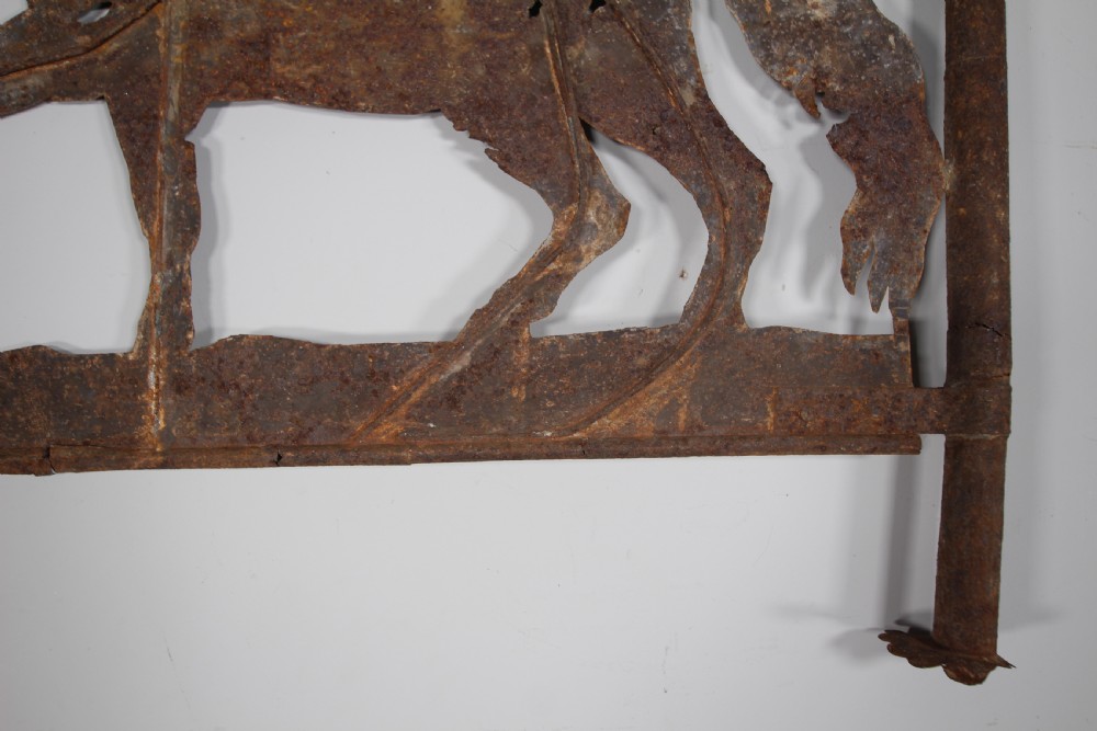 Large 19th Century Antique Metal Horse Weathervane-Original View IV