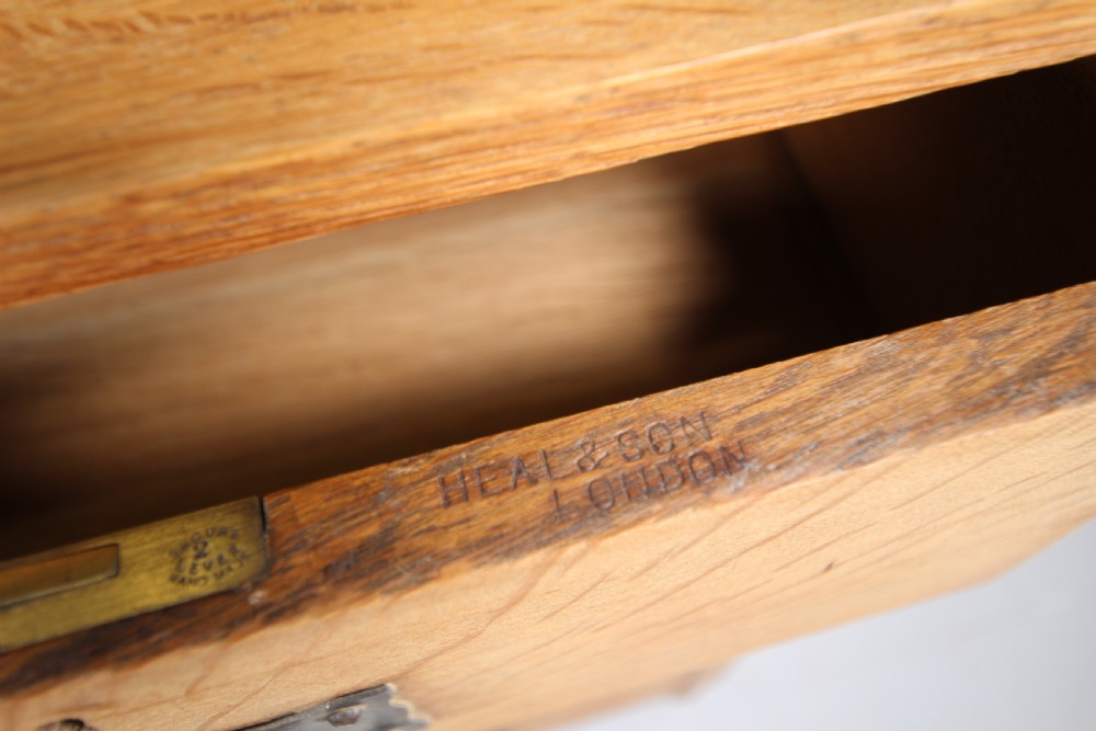 19th Century Antique Heals of London St Ives Oak Chest of Drawers View V