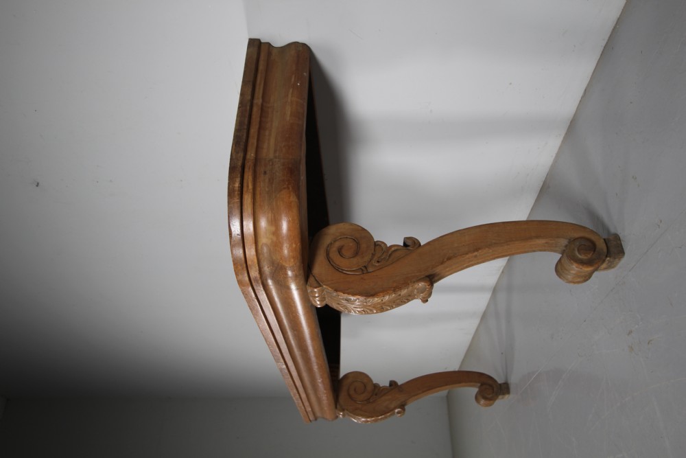 Large English Early 19th Century Antique Pine Console Table  View III