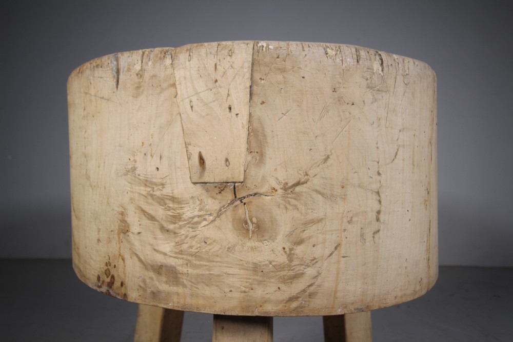 Superb Edwardian Antique Sycamore Chopping Table View IV