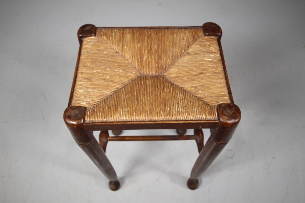 Tall English Edwardian Antique Bar Stool View III