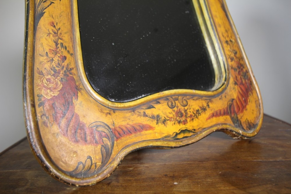 Original Painted Pine Early 19th Century Antique Mirror View III