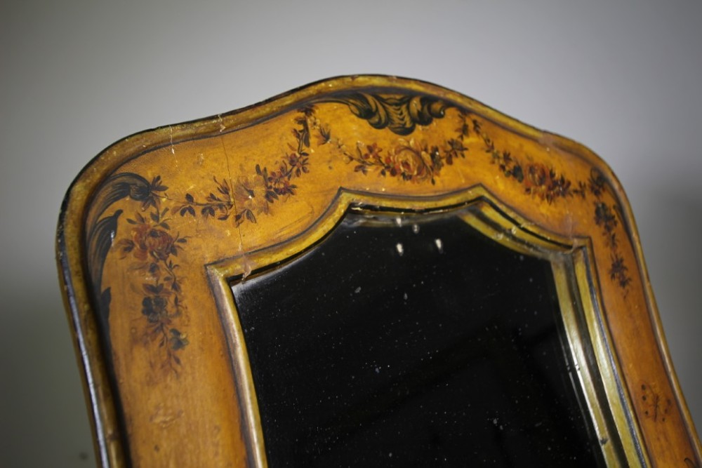 Original Painted Pine Early 19th Century Antique Mirror View IV