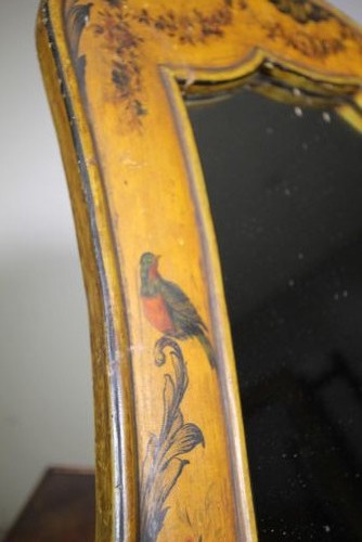 Original Painted Pine Early 19th Century Antique Mirror View VI