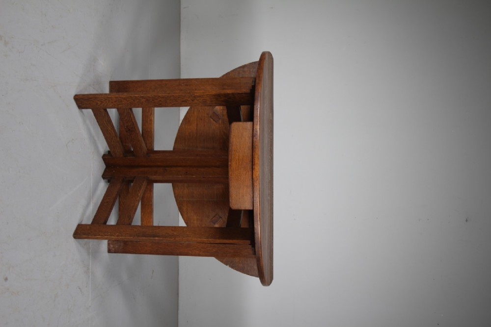 Heals 1930's Oak Folding Side Table View IV
