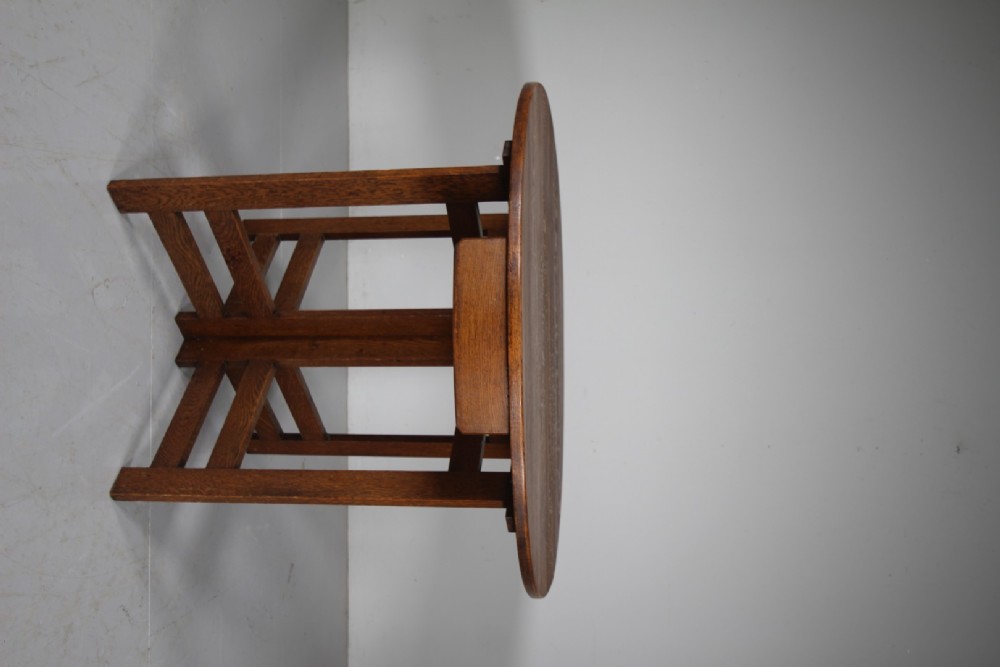 Heals 1930's Oak Folding Side Table View V