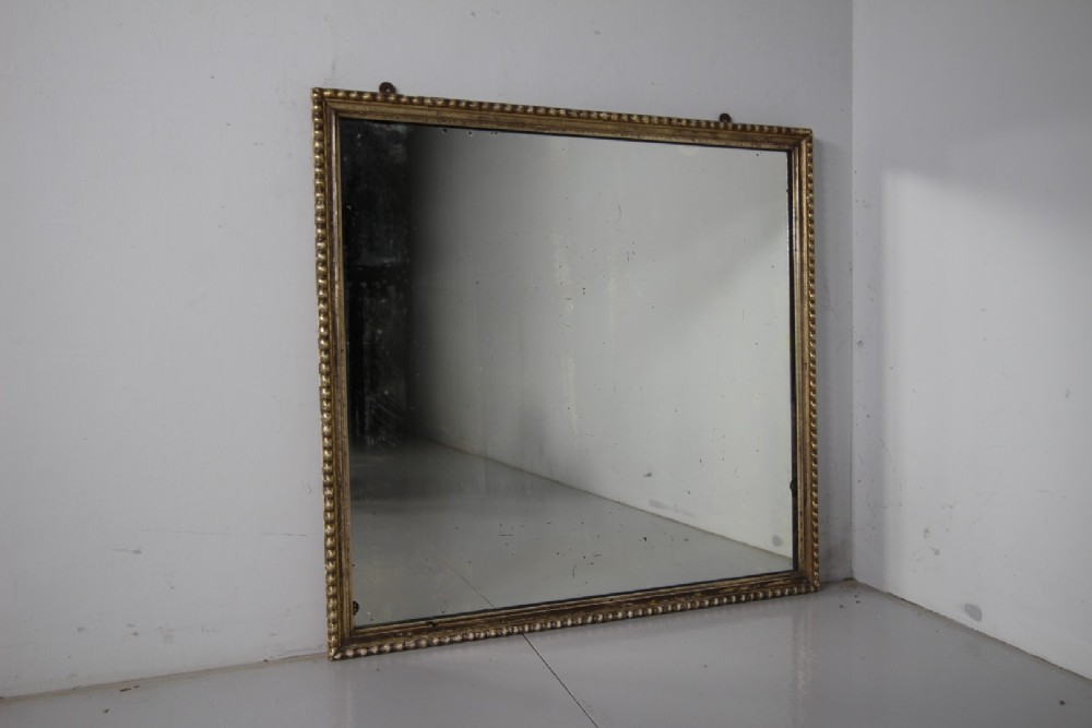 Beautiful English Antique Silver Gilt Wall Mirror View IV