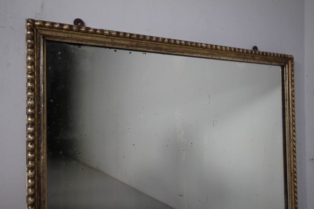 Beautiful English Antique Silver Gilt Wall Mirror View V