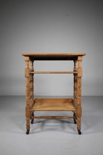 Liberty’s Antique Oak Side Table by Leonard Wyburd View IV