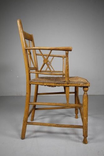 Regency Original Painted Antique Sussex Country Armchair View II