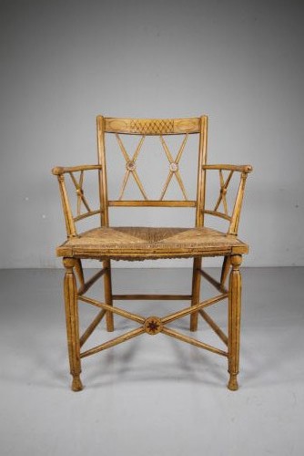 Regency Original Painted Antique Sussex Country Armchair View VI